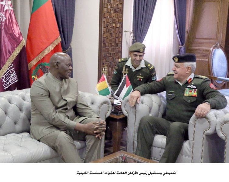 Huneiti receives Chief of General Staff of Guinean Armed Forces