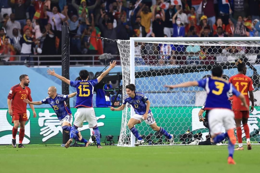 اليابان تهزم اسبانيا ويتأهلان سويا للدور الثاني والمانيا تغادر رغم الفوز
