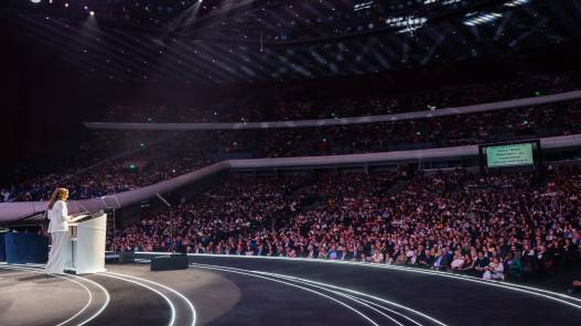 الملكة رانيا  غزة هي العدسة التي تفرض علينا رؤية الأمور بوضوح أخلاقي