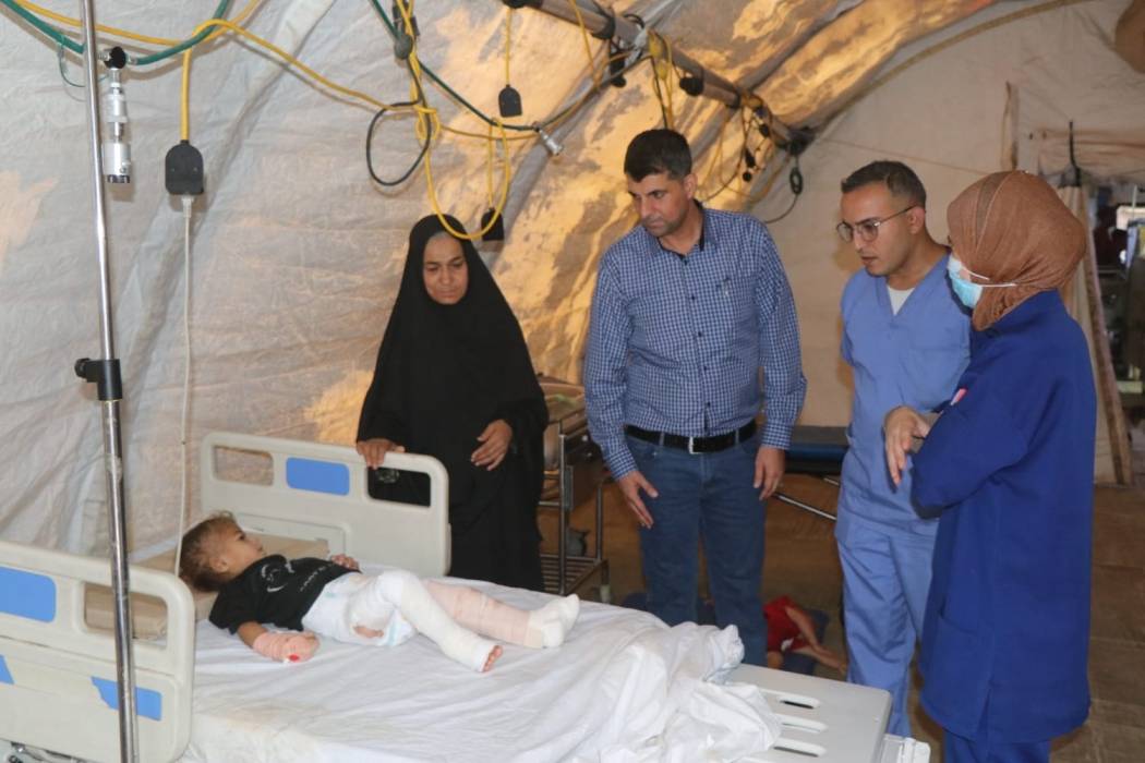 المستشفى الميداني الأردني غزة83 يواصل تقديم خدماته الإنسانية والطبية في خانيونس