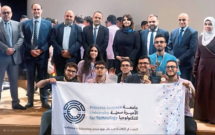 الأميرة سمية تهنئ أسرة جامعة الأميرة سمية بفوز فرقها الطلابية في بطولتين للروبوتات والبرمجة