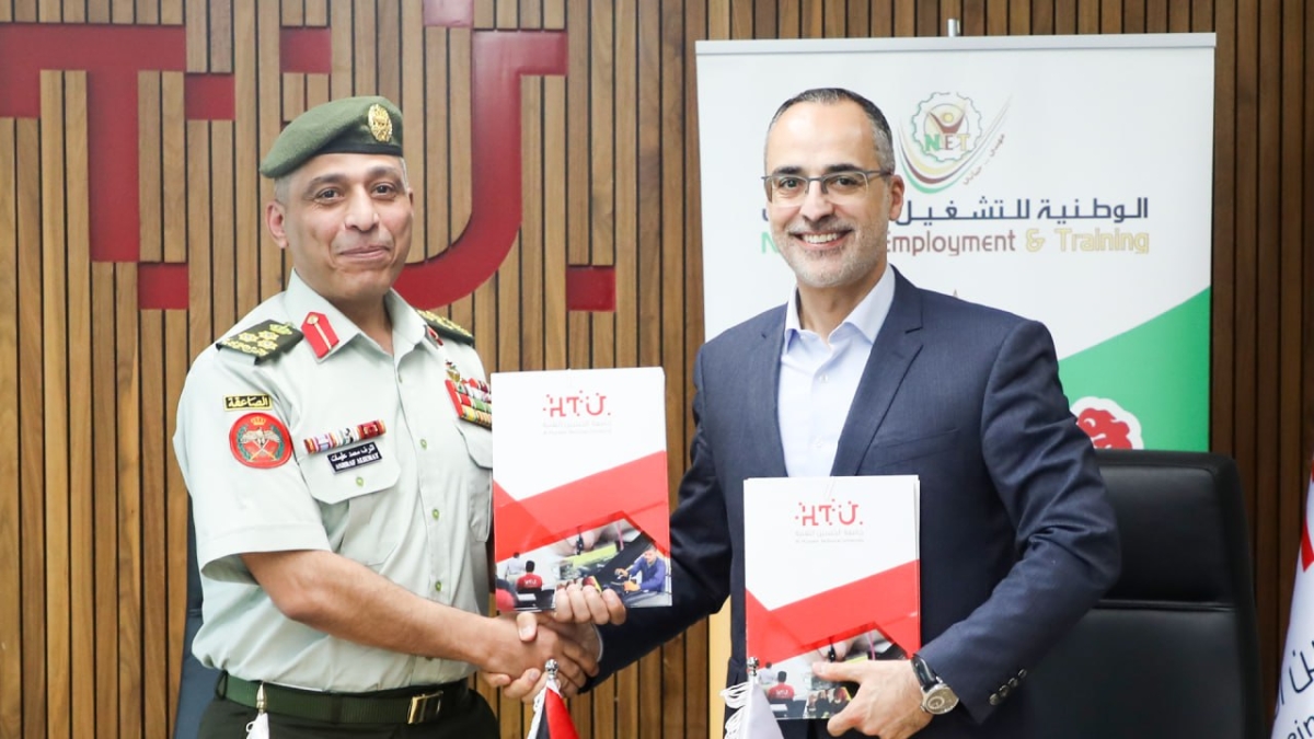 الوطنية للتشغيل والتدريب وجامعة الحسين التقنية توقعان مذكرة تفاهم لتعزيز التعاون في مجالات التعليم والتدريب المهني والتقني