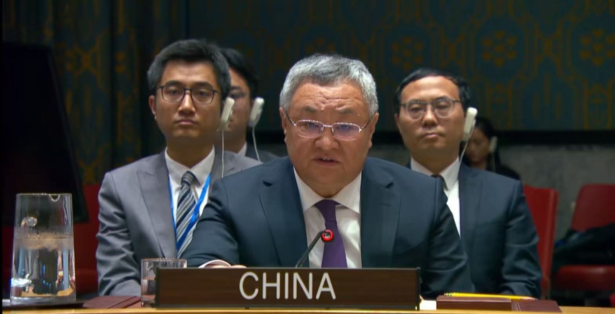 ‏مندوب الصين في مجلس الأمن  يجب على إسرائيل وقف التعدي على الأراضي الفلسطينية