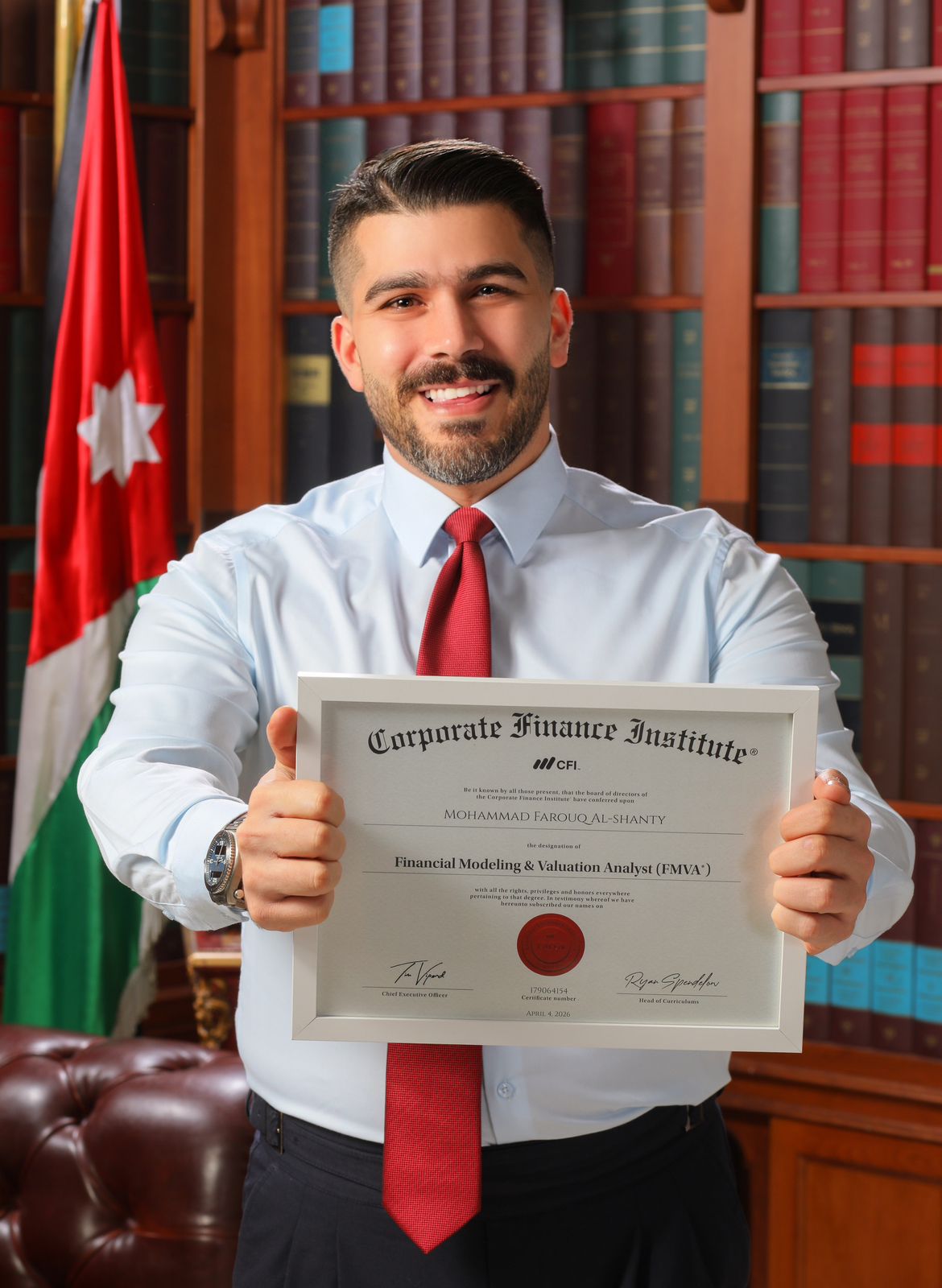 الف مبروك للمهندس محمد فاروق الشنطي لحصوله  على اعتمادات مالية دولية رفيعة