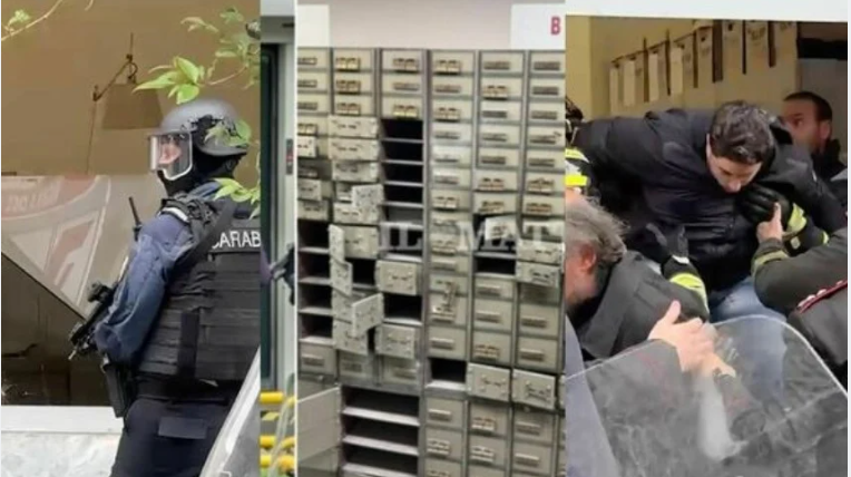 25 رهينة ونفق هروب سري  سرقة بنك إيطالي خلال ساعتين بأسلوب سينمائي